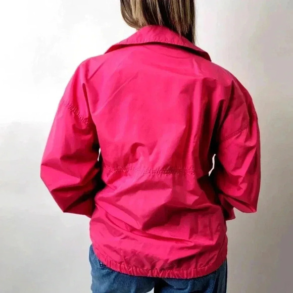 Vintage 1989 Neon Pink Light Bomber Track Jacket - Picture 2 of 8